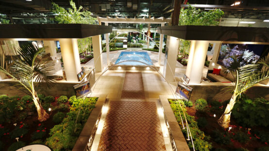 National Home Show 2018 - Wide-angle shot of exhibition area with various displays and visitors