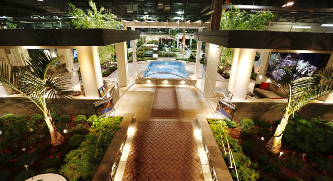 National Home Show 2018 - Wide-angle shot of exhibition area with various displays and visitors