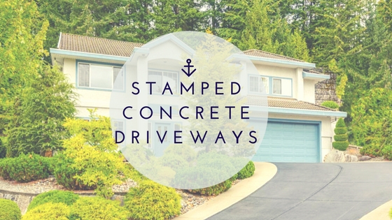 Stamped concrete driveways