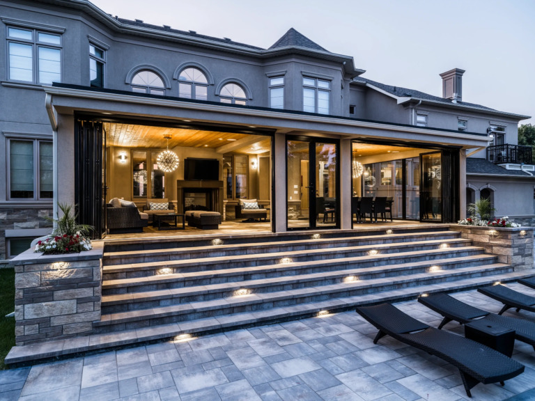 Four Seasons Estate outdoor seating and garden view