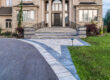 Four Seasons Estate backyard design with multi-level deck