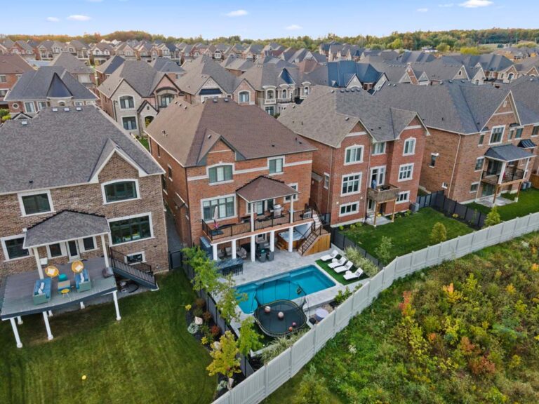 Well-designed outdoor space with wooden elements