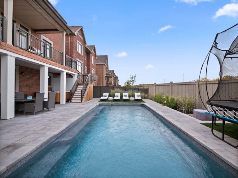 Cozy outdoor seating area with fire pit