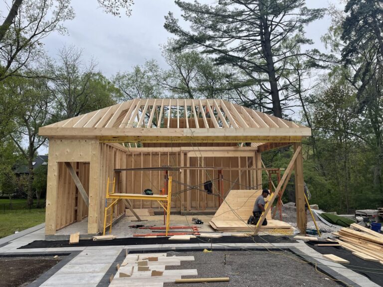 Stylish backyard with a swimming pool and landscaped garden