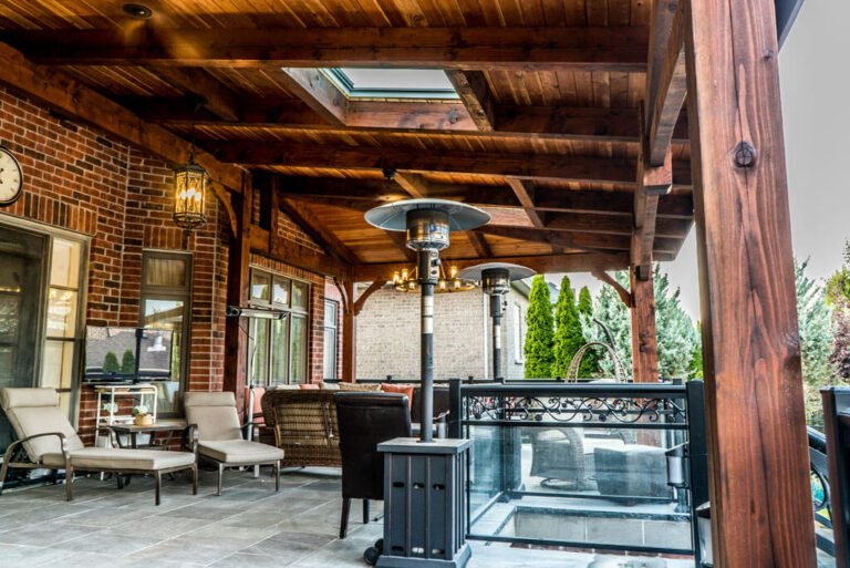 Cozy Outdoor Lounge with Cushioned Seating