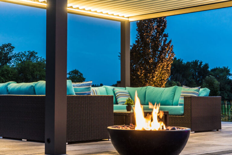 Contemporary Backyard with Pool and Wooden Deck